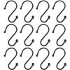 OSALADI 12pcs Decorative Shower Curtain Hooks Shower Rod Hangers for Easy Gliding and Space Saving Resistant Iron Bath Accessories Black view 1