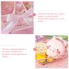Homoyoyo 2pcs Pink Portable Shopping Baskets Square Baskets for Storage Snack Storage Small Containers Mini view 2