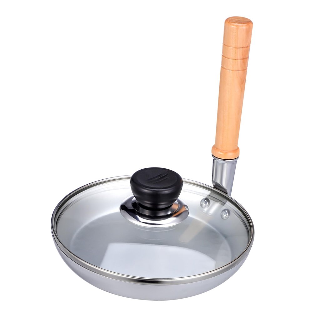 OSALADI Japanese Oyakodon Tamagoyaki Vertical Handle Cooking Egg Non-stick Frying for Omelette Dishes for Home Professional Use