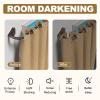 GXOACKJ Brown Curtain Rods for Windows 28 to 60 inch, 5/8 inch Adjustable Wrap Around Blackout Curtain Rods for Bedroom & Outdoor view 2