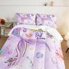 HOSIMA Kids Mermaid Comforter Set with 2 Pillowcases,Watercolor Ocean Life Sea Animal Mermaid Tail Pattern Bedding Set,Light Purpl Comforter for Teens Girls Women Bedroom Twin Bed in a Bag. view 4
