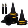 BESTOYARD 10Pcs Mini Witch Hats - Black Felt Wine Bottle Covers Cute Halloween Decorations for Parties Craft Projects and Cosplay Events view 1