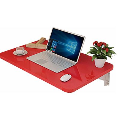 CALMR Rectangular Fold Down Floating Desk MDF Wall Mounted Folding Table Stable and Sturdy Wall Mounted Fold Down Desk