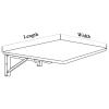 CALMR Rectangular Fold Down Floating Desk MDF Wall Mounted Folding Table Stable and Sturdy Wall Mounted Fold Down Desk view 2