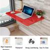 CALMR Rectangular Fold Down Floating Desk MDF Wall Mounted Folding Table Stable and Sturdy Wall Mounted Fold Down Desk view 3