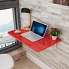 CALMR Rectangular Fold Down Floating Desk MDF Wall Mounted Folding Table Stable and Sturdy Wall Mounted Fold Down Desk view 4