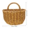 Cabilock Hand-woven Storage Basket for Kitchen and Bathroom Decorative Wall Hanging Organizer for Flower and Item Storage Versatile Use view 2