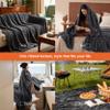 Bedsure GentleSoft Grey Fleece Queen Blanket for Couch - Cozy Soft Blankets for Women, Cute Small Throws for Girls, 90x90 Inches view 3