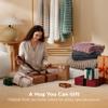 Bedsure GentleSoft Grey Fleece Queen Blanket for Couch - Cozy Soft Blankets for Women, Cute Small Throws for Girls, 90x90 Inches view 4