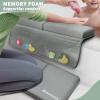 Kneejoys Bath Kneeler and Elbow Rest Pad Bath Kneeler Baby Bath Mat Kneeling Pad Bath Toy Organizer for Tub Kneeling Pad for Bathing Baby Memory Foam view 2
