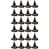 BESTOYARD 24 Pcs Mini Witch Hats for Crafts Halloween Wine Bottle Toppers Black Felt Party Decorations and Haunted House Accessories view 1
