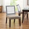 4pcs Chair Back Covers, White Traditional Greek Key Meander Border Square Geometric Dining Back Chair Slipcovers, Removable Washable Decoration Chair Covers for Kitchen Hotel Restaurant Party view 4