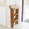 TONPOP Bed Step Stools for High Beds Wooden 2-Step Stair Chair Foldable Ladder Lightweight Home Library Step Stool Kitchen Step Stool view 3
