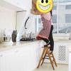 TONPOP Bed Step Stools for High Beds Wooden 2-Step Stair Chair Foldable Ladder Lightweight Home Library Step Stool Kitchen Step Stool view 4