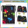 Sweetude 24 Pcs Neon Drawstring Bags 7.1 x 5.1 In Small Neon Party Favor view 2