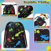 Sweetude 24 Pcs Neon Drawstring Bags 7.1 x 5.1 In Small Neon Party Favor view 3