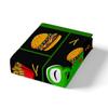 Frog Twin Size Bedding Set for Kids Kawaii Frog Decor Comforter Cover Set Fries Burger Food Duvet Cover Women Men Boys Girls Teens Cute Cartoon Animal Bedspread Cover, Green Black (No Comforter) view 4