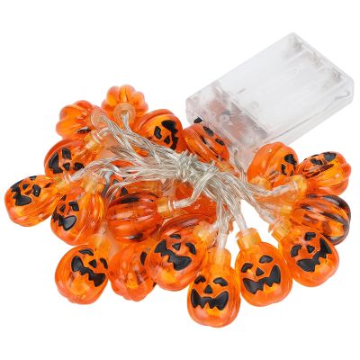 Firlar Halloween Lights String,Halloween Pumpkin String 20 LED Lights Lantern for Halloween Party Indoor Outdoor Home Festival Horror Decoration