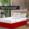 KOMFIT 800 Thread Count 100% Egyptian Cotton Hotel Quality Luxurious Box Pleated Bed Skirt Easy Fit with 16 Inch Drop Length (Red, Olympic Queen) view 2
