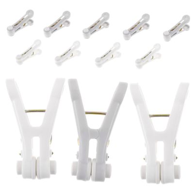 FONDOTIN 16pcs Mini Clothespins Windproof Clothespin Clamp Quilt Fixation Clips for Drying Socks Underwear Hangers