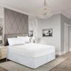 KOMFIT 800 Thread Count 100% Egyptian Cotton Hotel Quality Luxurious Box Pleated Bed Skirt Easy Fit with 15 Inch Drop Length (Silver, Twin) view 1