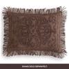 Beatrice Home Fashions Medallion Chenille Bedspread, King, Chocolate view 4