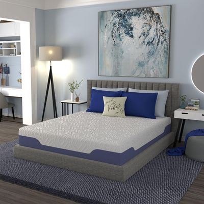 Vibe Supreme Cooling Hybrid Mattress, Innerspring and Gel Memory Foam Mattress, Fiberglass Free, 12-Inch Bed in a Box, Twin XL