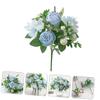 Abaodam Artificial Peony Flower Bouquet DIY Flower Arrangement Material for Home Party Wedding Decorative Silk Plant view 2