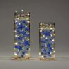200 Floating Stars Glitter Blue-4 Gallons for Your Vases-Including Transparent Water Gels Kits for Floating Look-with 12 Warm White Submersible Fairy Lights-Stunning Vase Decorations view 1