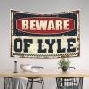Abipuir Tapestry for Bedroom Beware of Lyle Tapestry Stuff for Boys Room Boys Room Decor Teenager (Size : 75X100CM) view 3