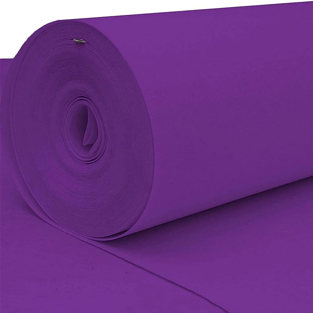 10M 20M Wedding Aisle Runner Carpet Purple Non-Slip Floor Runway Rugs Event Walkway Carpet Roll for Church Birthday Ceremony Celebration, 2mm Thickness (Size : 1x15m)