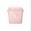 ATMRC Trash Cans Swing Cover Trash Can Kitchen,Plastic Garbage Can for Indoor Outdoor School (Light Pink, Size : 7.9Gallons) Outdoors and Home view 1