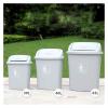 ATMRC Trash Cans Swing Cover Trash Can Kitchen,Plastic Garbage Can for Indoor Outdoor School (Light Pink, Size : 7.9Gallons) Outdoors and Home view 4