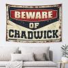 Abipuir Tapestry for Bedroom Beware of Chadwick Tapestry Stuff for Boys Room Boys Room Decor Teenager (Size : 75X100CM) view 1