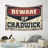 Abipuir Tapestry for Bedroom Beware of Chadwick Tapestry Stuff for Boys Room Boys Room Decor Teenager (Size : 75X100CM) view 4