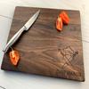 Personalized Cutting Board - Cooking Themed, Chef, Personalized Chef's Cutting Board, Chef, Foodie, House warming gift, Home cooking - 079 (Cherry, Arched 16" x 10.5") view 1