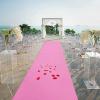 10m 20m Wedding Aisle Carpet 2mm Thickness Pink Event Carpets Non-Slip Walkway Carpet Reception Rugs for Ceremony Party Christmas Garden Outdoor Beach (Size : 1.5x50m) view 1