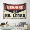 Abipuir Tapestry For Bedroom Beware Of Mr. Logan Tapestry Stuff For Boys Room Boys Room Decor Teenager (Size : 75X100CM) view 4