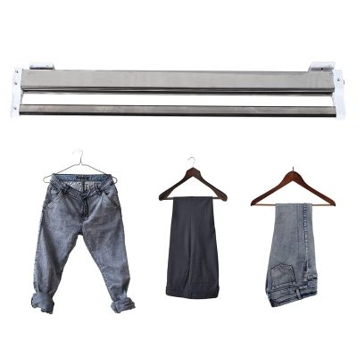 30cm-80cm Stainless Steel Drying Rack, Heavy Duty Retractable Closet Clothes Hanger Rail, Closet Storage RackUsed to Store Scarves/Jeans/Towels/tieSave Space (Size : 70cm/27.5in)