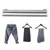 30cm-80cm Stainless Steel Drying Rack, Heavy Duty Retractable Closet Clothes Hanger Rail, Closet Storage RackUsed to Store Scarves/Jeans/Towels/tieSave Space (Size : 70cm/27.5in) view 1