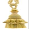DCOPRO Marrakesh Collection Tassel Tieback with Beaded Poms Tassel Length 10" (25cm) 30" Spread (76cm) (Style# TBRW10) Golden Olive Green Multicolor #VL07 (Light Gold Olive Green) Sold Individually view 1