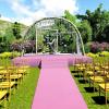 Pink Wedding Carpet 2mm Thickness Non Slip Aisle Rugs 10x1m Event Carpet Roll for Weddings Ceremony Party Decor Outdoor Garden, Cuttable (Size : 1x30m) view 1