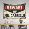 Abipuir Small Wall Tapestry Beware Of Mr. Carrillo Tapestry Preppy Decor Tapastry'S Wall Hanging (Size : 100X150CM) view 3
