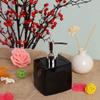 NTIYOU Countertop Soap Dispensers Square Soap Dispenser Kitchen Bathroom Shampoo Dish soap Dispenser Bottle Shower Gel Pressed Resin Lotion Bottle Set Home & Kitchen (Color : Black) view 3