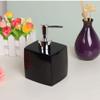 NTIYOU Countertop Soap Dispensers Square Soap Dispenser Kitchen Bathroom Shampoo Dish soap Dispenser Bottle Shower Gel Pressed Resin Lotion Bottle Set Home & Kitchen (Color : Black) view 4