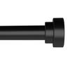 Curtain Rods for Windows 66 to 120 Inch, 5/8 Inch Black Small Curtain Rods for Outdoor Patio, Farmhouse, Bedroom, Kitchen, Living Room, Metal Heavy Duty Drapery Rods (2.4-10FT) view 1