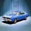 1968-1969 Dodge Charger | Fine Art Prints By Danny Whitfield (Size 24 x 36, 1969 B5 BLUE) view 1