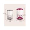 ATMRC Trash Cans Garbage Cans, Plastic Round Trash Can,Pedal Type with Lid Indoor Dustbins,2.3/1.5 Gallon Capacity, Outdoors and Home(Small) view 2