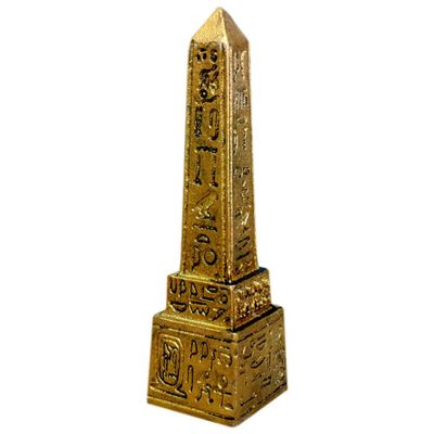 OSALADI Egyptian Tower Figurine Desktop Decor Ancient Egyptian Ornament Unique for Home Office Delicate Craftsmanship and Design
