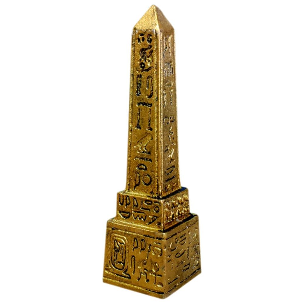 OSALADI Egyptian Tower Figurine Desktop Decor Ancient Egyptian Ornament Unique for Home Office Delicate Craftsmanship and Design